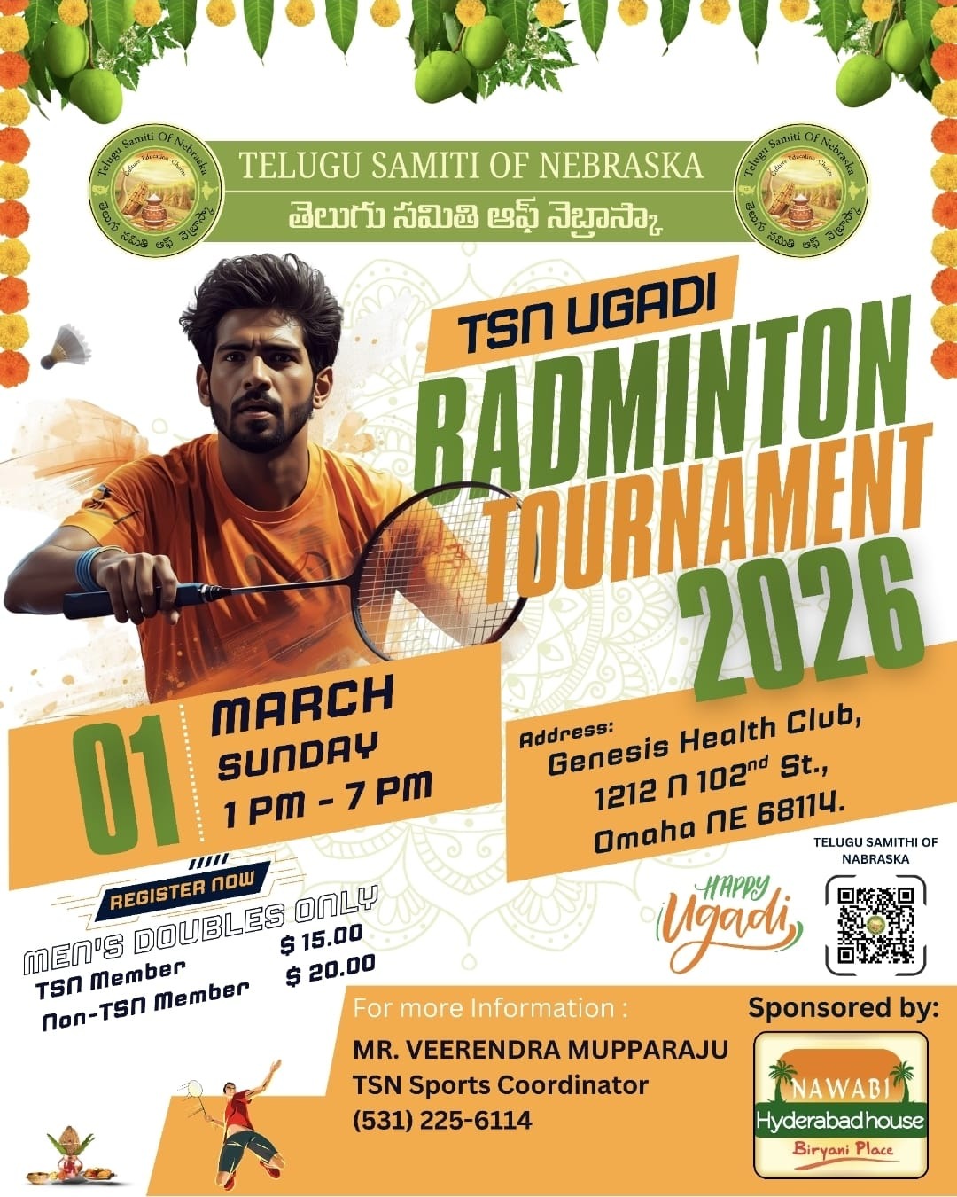 TSN Ugadhi Badminton Doubles