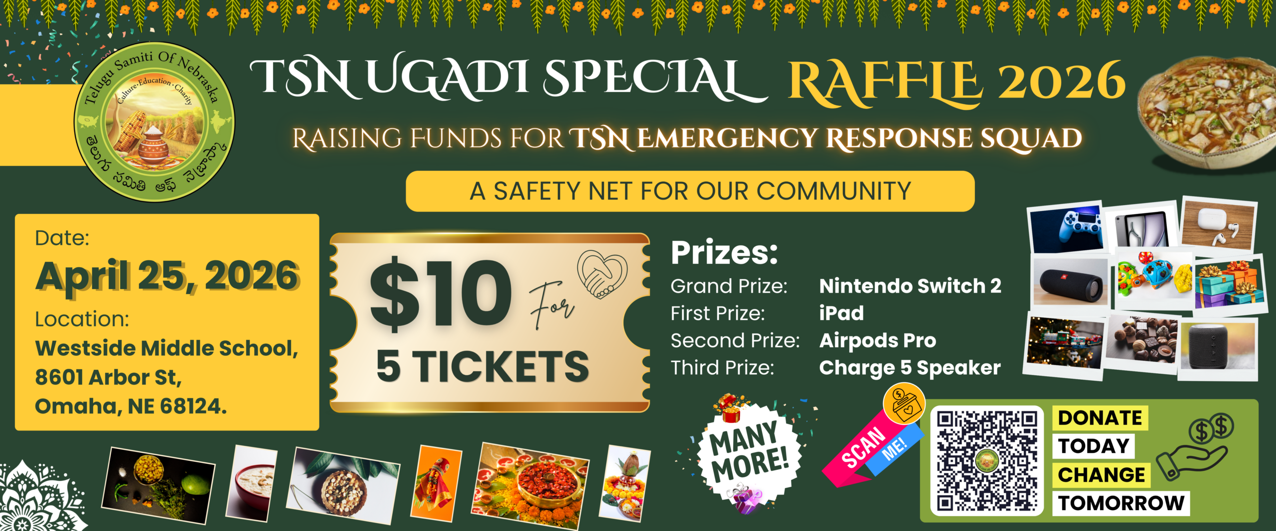 TSN Ugadi Raffle 2026 – Emergency Response Fund